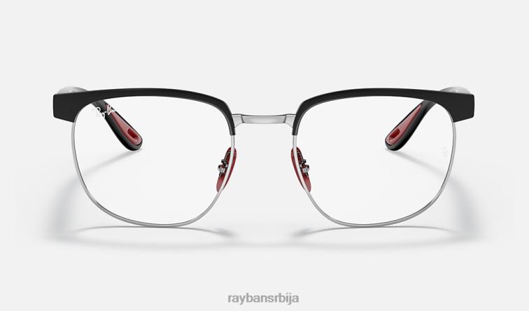 Ray-Ban рб3698вм сцудериа феррари колекција P0HP2115 наочаре за сунце углачано црно на сребру мушкарци