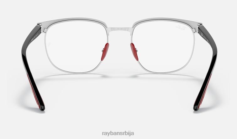 Ray-Ban рб3698вм сцудериа феррари колекција P0HP2115 наочаре за сунце углачано црно на сребру мушкарци