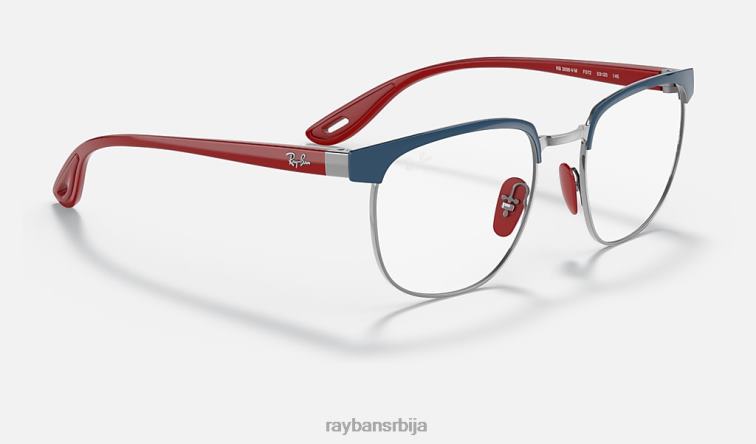 Ray-Ban рб3698вм сцудериа феррари колекција P0HP2116 наочаре за сунце углачано плаво на металу мушкарци