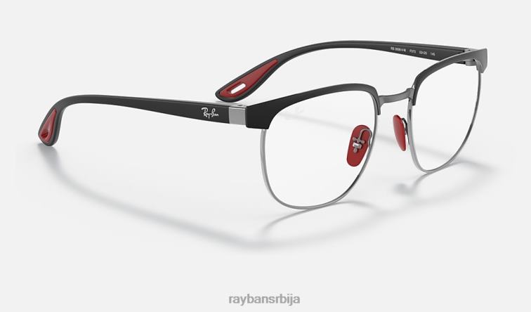 Ray-Ban рб3698вм сцудериа феррари колекција P0HP2117 наочаре за сунце мат црна на гунметал мушкарци