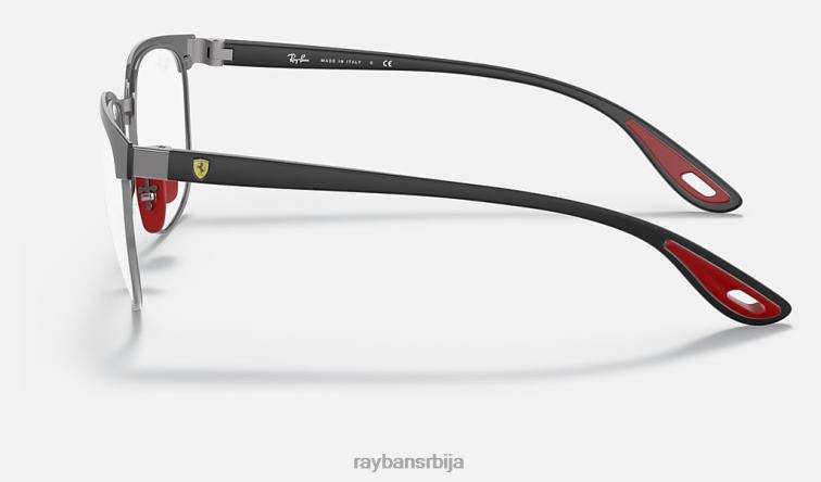 Ray-Ban рб3698вм сцудериа феррари колекција P0HP2117 наочаре за сунце мат црна на гунметал мушкарци