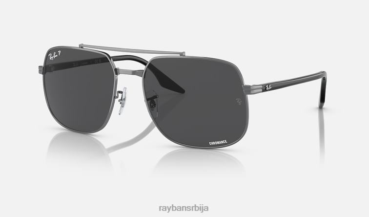 Ray-Ban рб3699 P0HP564 наочаре за сунце углачан гунметал/тамно сива мушкарци