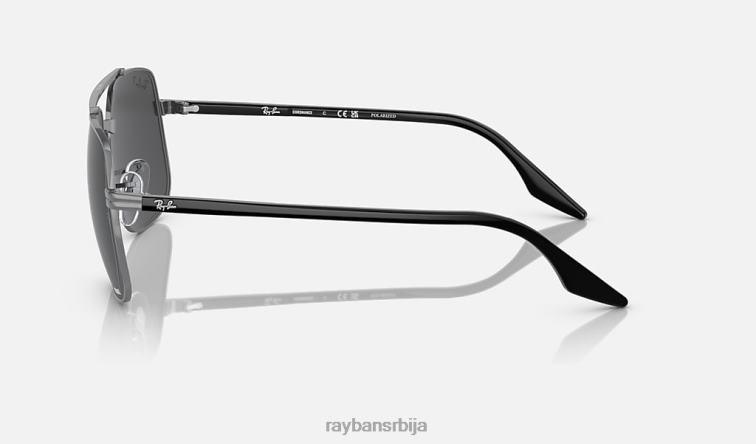 Ray-Ban рб3699 P0HP564 наочаре за сунце углачан гунметал/тамно сива мушкарци