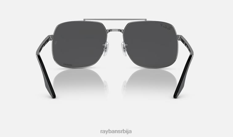 Ray-Ban рб3699 P0HP564 наочаре за сунце углачан гунметал/тамно сива мушкарци