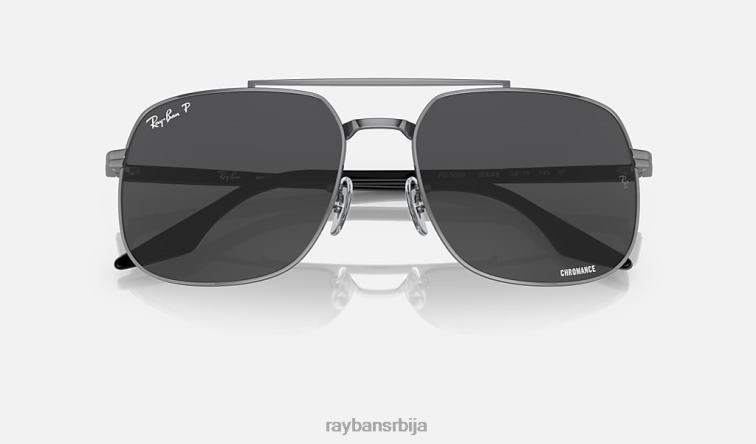 Ray-Ban рб3699 P0HP564 наочаре за сунце углачан гунметал/тамно сива мушкарци