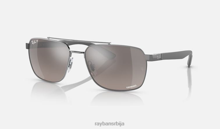 Ray-Ban рб3701 P0HP1501 наочаре за сунце углачан гунметал/сива мушкарци