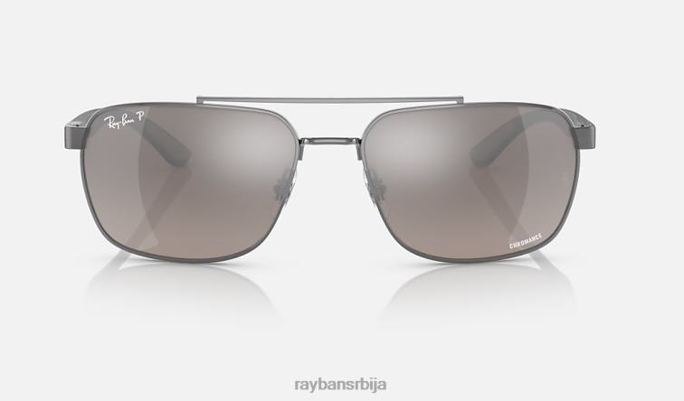 Ray-Ban рб3701 P0HP1501 наочаре за сунце углачан гунметал/сива мушкарци