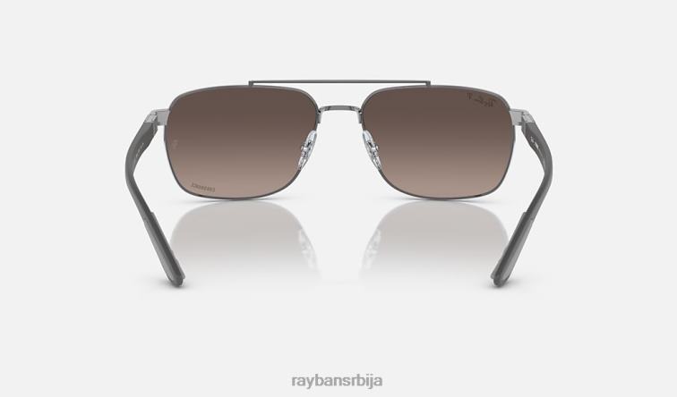 Ray-Ban рб3701 P0HP1501 наочаре за сунце углачан гунметал/сива мушкарци