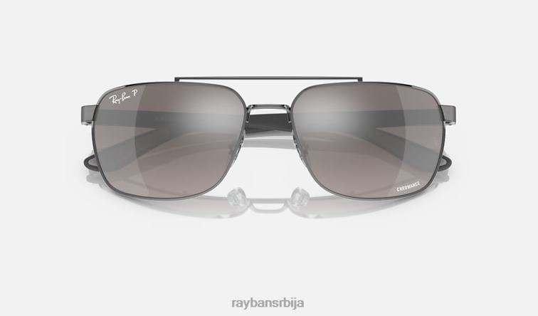 Ray-Ban рб3701 P0HP1501 наочаре за сунце углачан гунметал/сива мушкарци