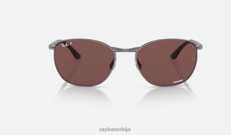 Ray-Ban рб3702 P0HP1486 наочаре за сунце углачан гунметал/тамнољубичаста мушкарци