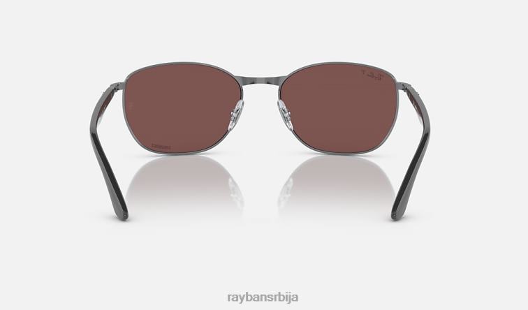 Ray-Ban рб3702 P0HP1486 наочаре за сунце углачан гунметал/тамнољубичаста мушкарци