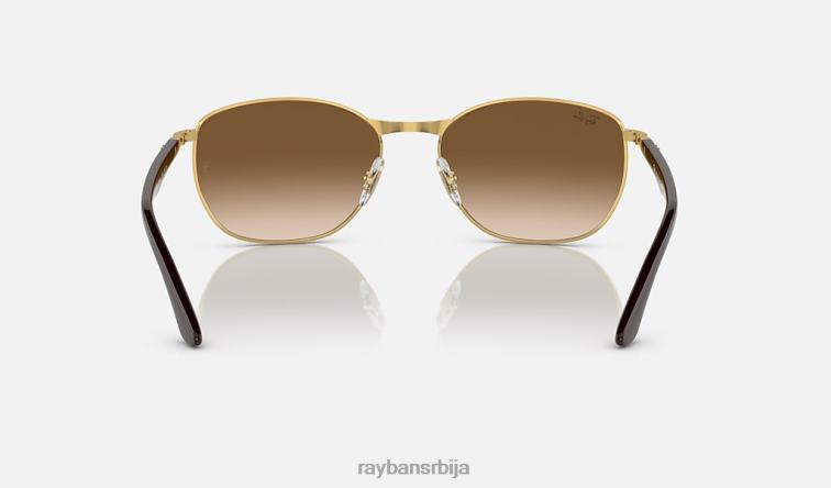 Ray-Ban рб3702 P0HP1490 наочаре за сунце полирано браон на златно/браон мушкарци