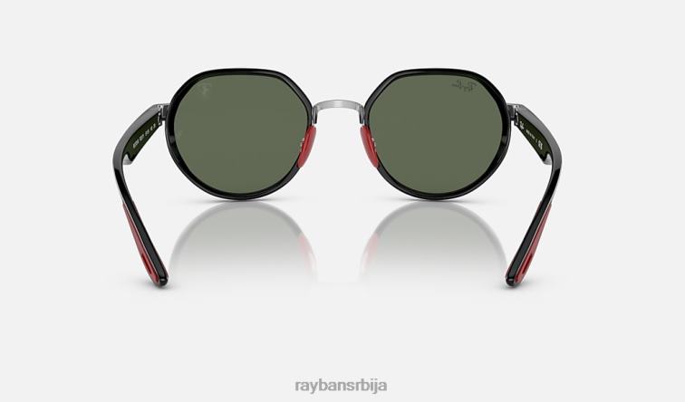 Ray-Ban рб3703м сцудериа феррари колекција P0HP467 наочаре за сунце полирано сребрно/зелено мушкарци