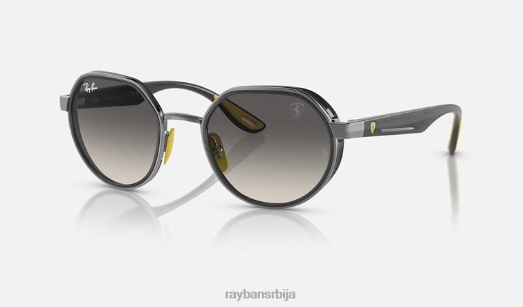 Ray-Ban рб3703м сцудериа феррари колекција P0HP469 наочаре за сунце углачан гунметал/сива мушкарци