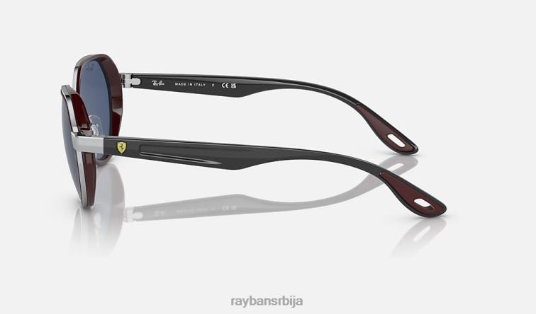 Ray-Ban рб3703м сцудериа феррари колекција P0HP470 наочаре за сунце полирано сребрно/плаво мушкарци