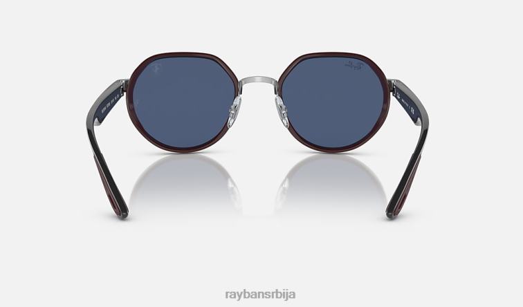 Ray-Ban рб3703м сцудериа феррари колекција P0HP470 наочаре за сунце полирано сребрно/плаво мушкарци
