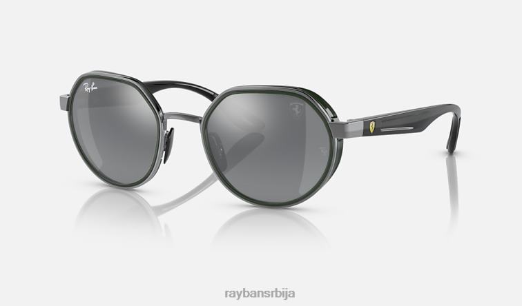 Ray-Ban рб3703м сцудериа феррари колекција P0HP471 наочаре за сунце углачан гунметал/сребро мушкарци