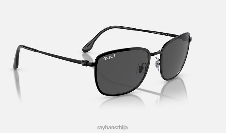 Ray-Ban рб3705 цхроманце P0HP1538 наочаре за сунце полирана црно/сива мушкарци