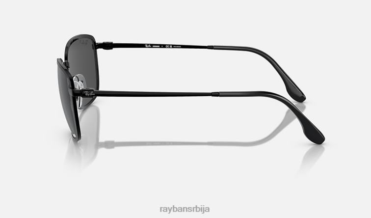 Ray-Ban рб3705 цхроманце P0HP1538 наочаре за сунце полирана црно/сива мушкарци