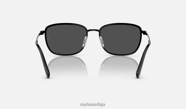 Ray-Ban рб3705 цхроманце P0HP1538 наочаре за сунце полирана црно/сива мушкарци