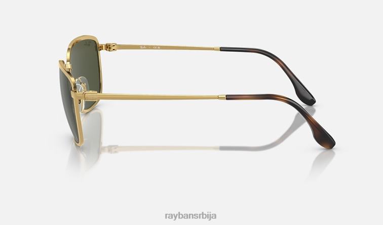 Ray-Ban рб3705 P0HP1540 наочаре за сунце полирано златно/зелено мушкарци