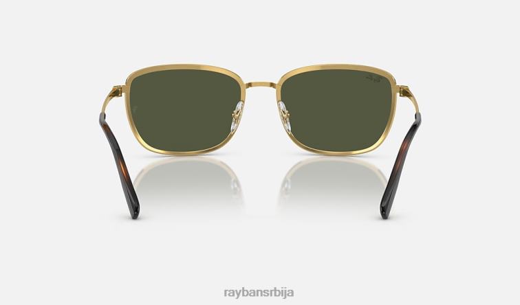Ray-Ban рб3705 P0HP1540 наочаре за сунце полирано златно/зелено мушкарци