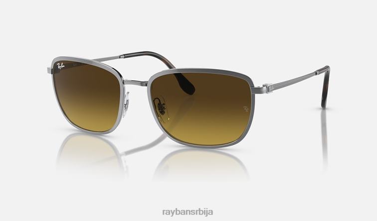 Ray-Ban рб3705 P0HP1542 наочаре за сунце углачан гунметал/браон мушкарци