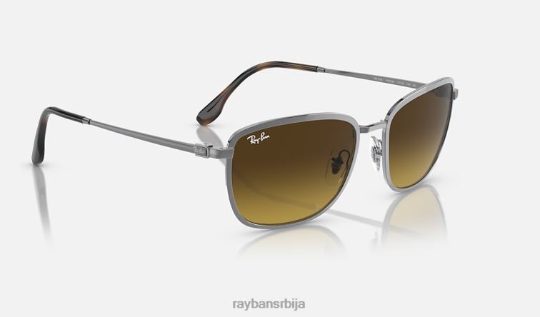 Ray-Ban рб3705 P0HP1542 наочаре за сунце углачан гунметал/браон мушкарци