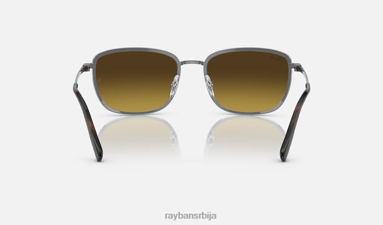 Ray-Ban рб3705 P0HP1542 наочаре за сунце углачан гунметал/браон мушкарци