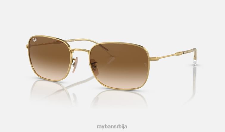 Ray-Ban рб3706 P0HP322 наочаре за сунце полирано злато/браон мушкарци