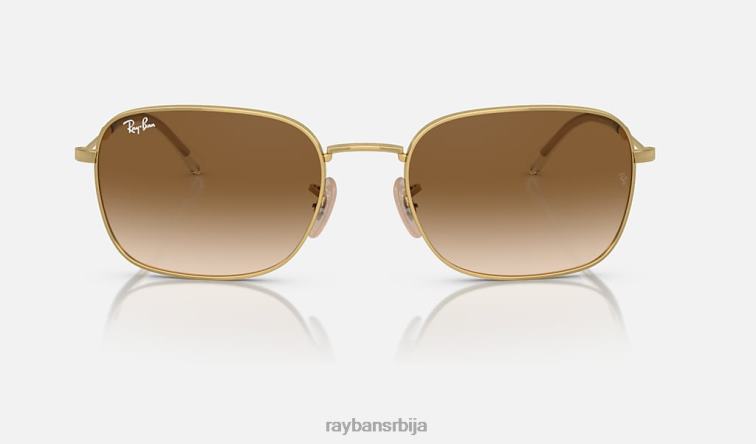 Ray-Ban рб3706 P0HP322 наочаре за сунце полирано злато/браон мушкарци