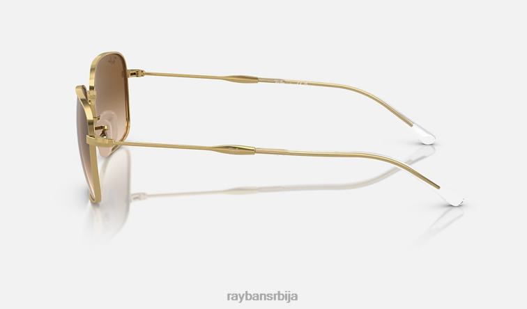 Ray-Ban рб3706 P0HP322 наочаре за сунце полирано злато/браон мушкарци