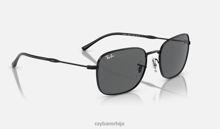 Ray-Ban рб3706 P0HP323 наочаре за сунце полирана црна/тамно сива мушкарци