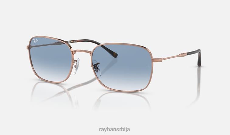 Ray-Ban рб3706 P0HP325 наочаре за сунце полирано ружичасто злато/плаво мушкарци