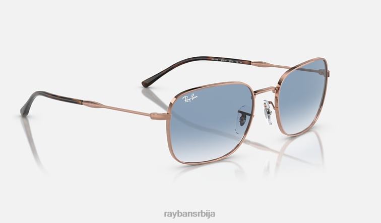 Ray-Ban рб3706 P0HP325 наочаре за сунце полирано ружичасто злато/плаво мушкарци