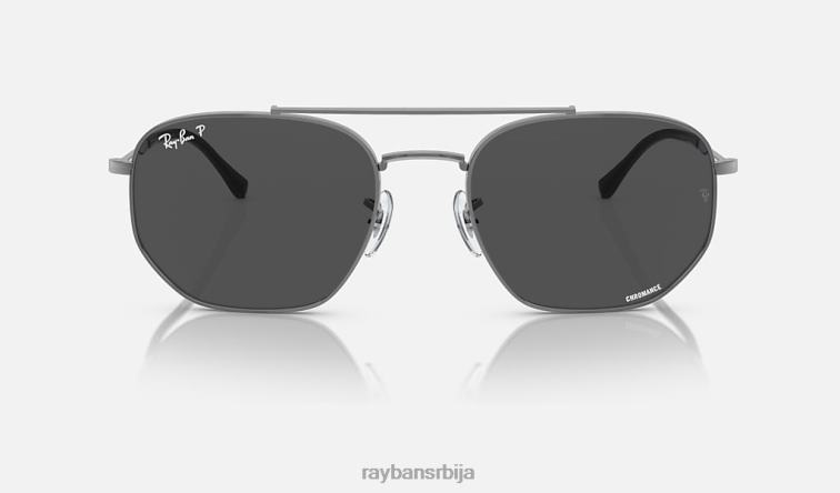 Ray-Ban рб3707 P0HP387 наочаре за сунце углачан гунметал/сива мушкарци