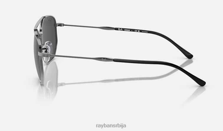 Ray-Ban рб3707 P0HP387 наочаре за сунце углачан гунметал/сива мушкарци
