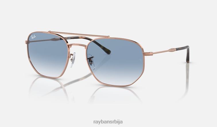 Ray-Ban рб3707 P0HP391 наочаре за сунце полирано ружичасто злато/плаво мушкарци