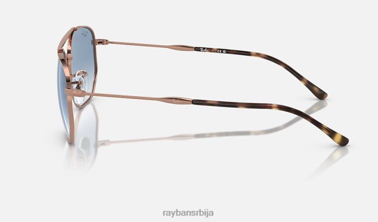 Ray-Ban рб3707 P0HP391 наочаре за сунце полирано ружичасто злато/плаво мушкарци