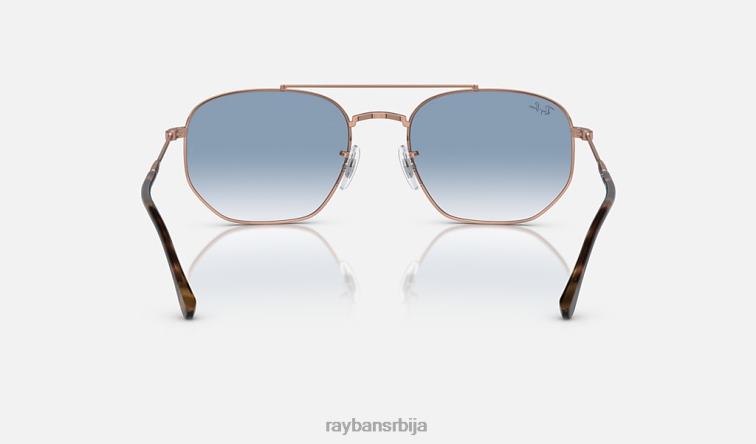 Ray-Ban рб3707 P0HP391 наочаре за сунце полирано ружичасто злато/плаво мушкарци