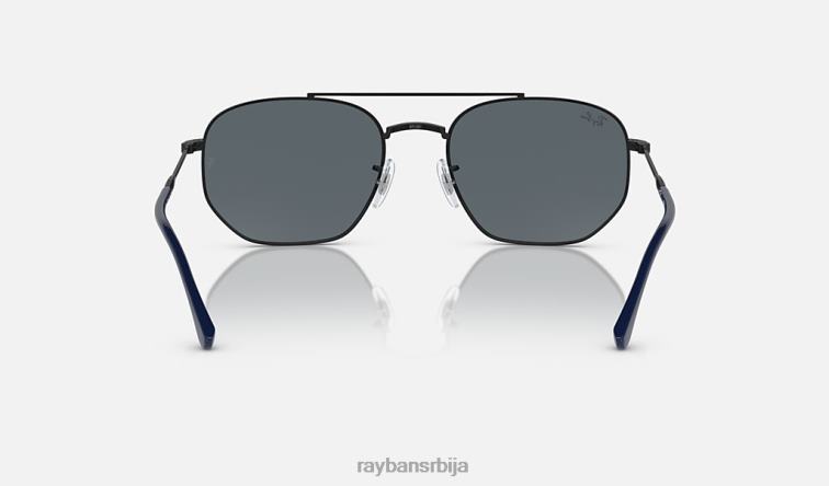 Ray-Ban рб3707 P0HP392 наочаре за сунце полирана црно/плава мушкарци