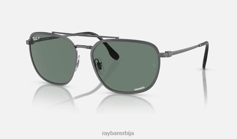 Ray-Ban рб3708 цхроманце P0HP1544 наочаре за сунце углачан гунметал/сива мушкарци