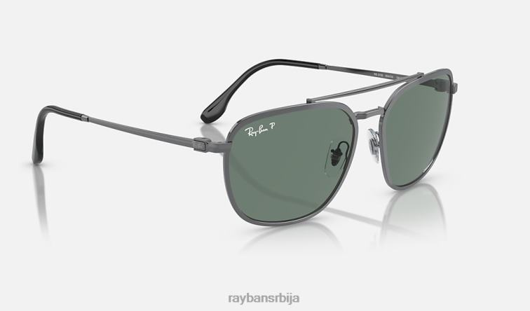 Ray-Ban рб3708 цхроманце P0HP1544 наочаре за сунце углачан гунметал/сива мушкарци