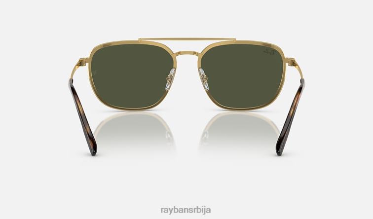 Ray-Ban рб3708 P0HP298 наочаре за сунце полирано златно/зелено мушкарци