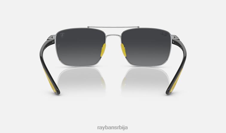 Ray-Ban рб3715м сцудериа феррари колекција P0HP1549 наочаре за сунце полирано сребро/сребро мушкарци
