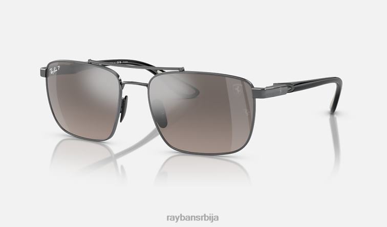 Ray-Ban рб3715м сцудериа феррари колекција P0HP1550 наочаре за сунце углачан гунметал/сребро мушкарци