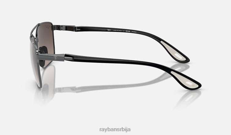 Ray-Ban рб3715м сцудериа феррари колекција P0HP1550 наочаре за сунце углачан гунметал/сребро мушкарци