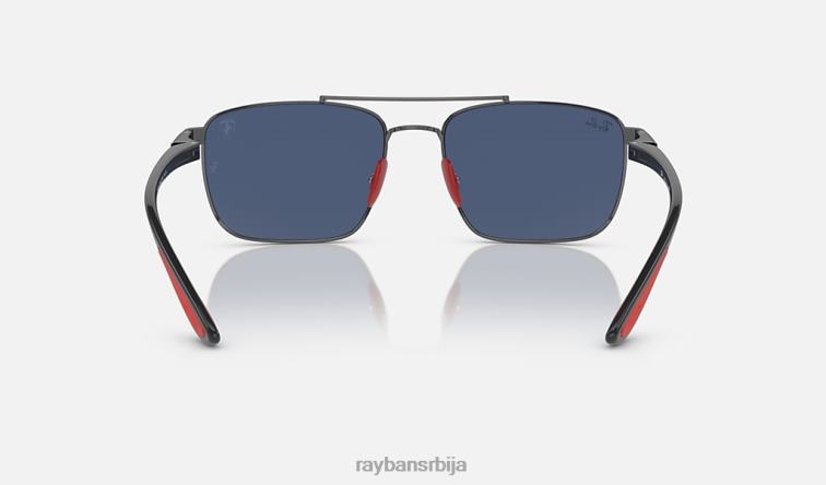 Ray-Ban рб3715м сцудериа феррари колекција P0HP1551 наочаре за сунце углачан гунметал/тамноплава мушкарци