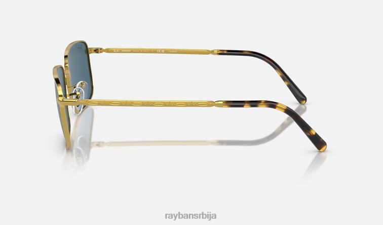 Ray-Ban рб3717 P0HP190 наочаре за сунце полирано златно/плаво мушкарци