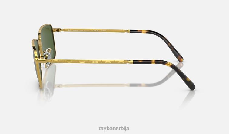 Ray-Ban рб3717 P0HP191 наочаре за сунце полирано златно/тамно зелено мушкарци